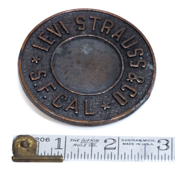 COPY - Levi's Men’s Vintage Solid Brass Belt Buckle Original Classic Emblem Col… - Picture 2 of 3